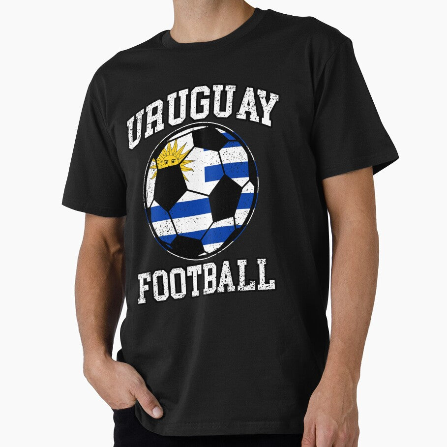 SOCCER BALL - URUGUAY | Soccer Fans and Teams for Men and Women t-shirt by wallsandpatts