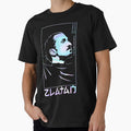 Zlatan Ibrahimovic holographic Style Portrait art illustration by 442workshop