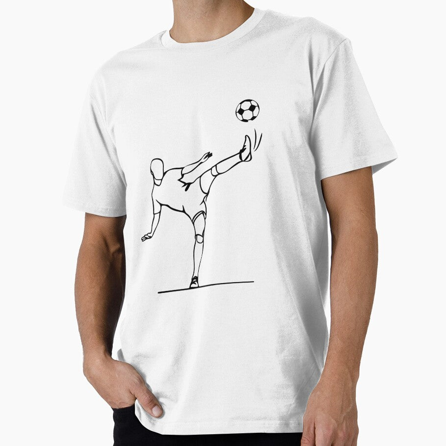 Minimalist Soccer Player Illustration for Football Fans by BestChooseArt