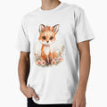Cute flowery fox in the fairytale forest by SimonsDesignArt