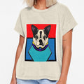 Retro Cute dog Art by Ariel Guevara