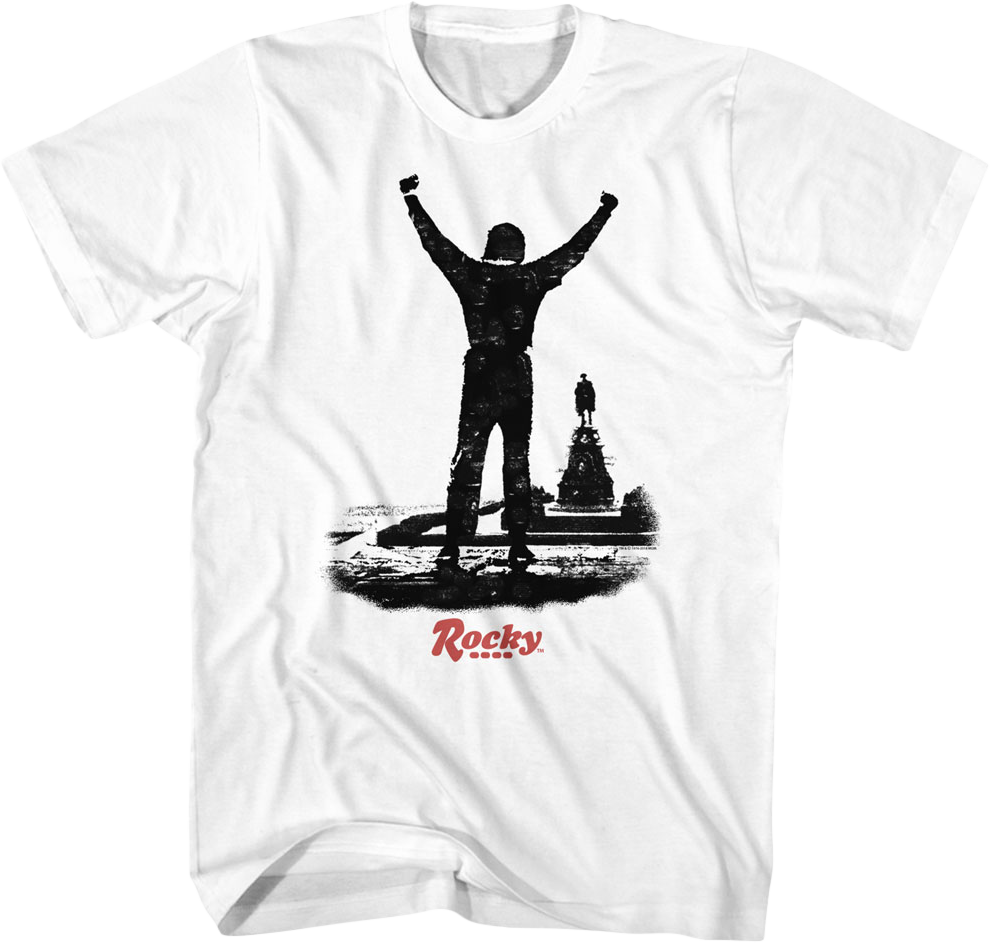 Arms Raised Rocky T-Shirt Hoodie, Sweatshirt | CiraTrend.com (Image 1)