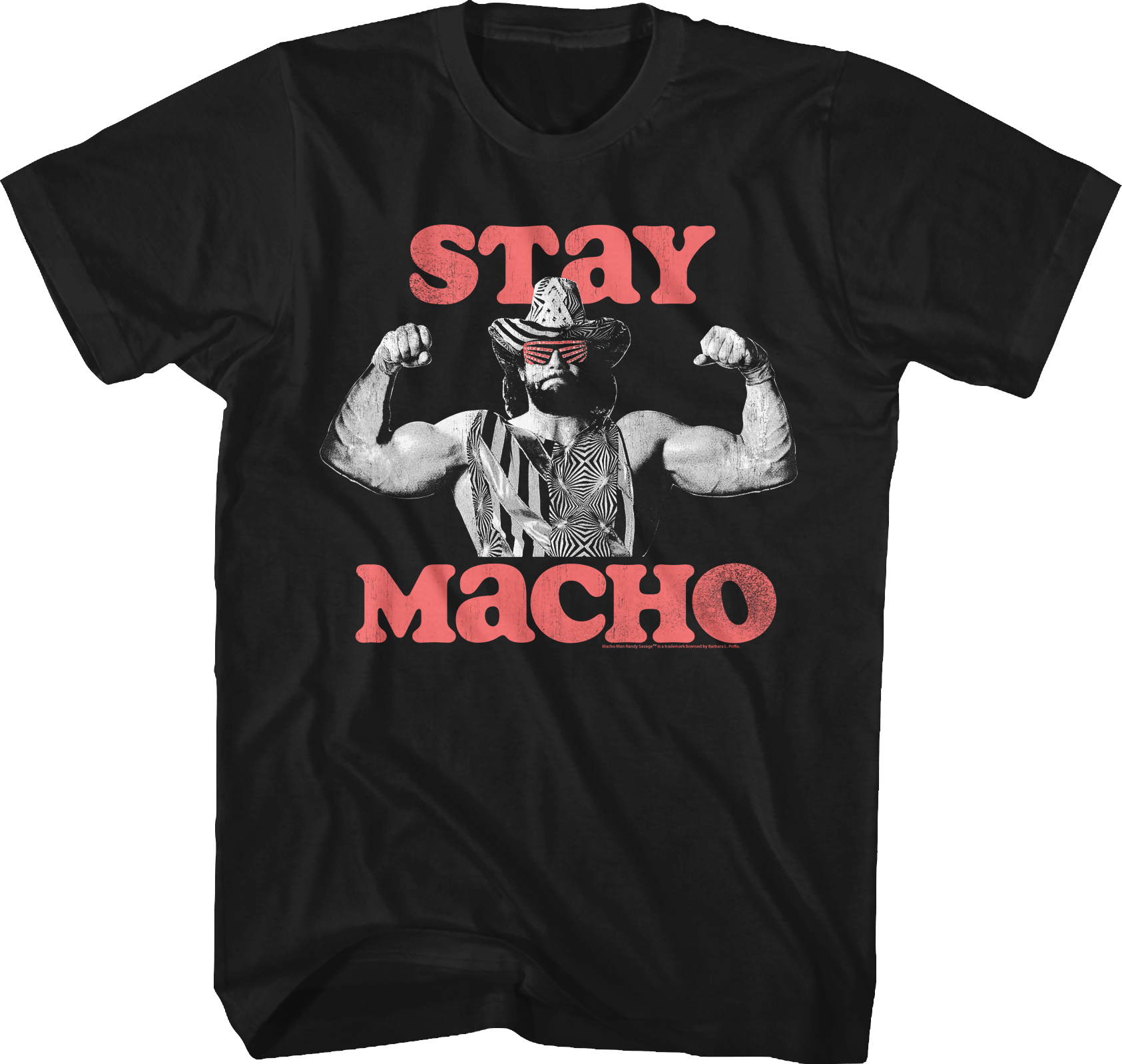 Stay Macho Randy Savage T-Shirt Hoodie, Sweatshirt | CiraTrend.com (Image 1)
