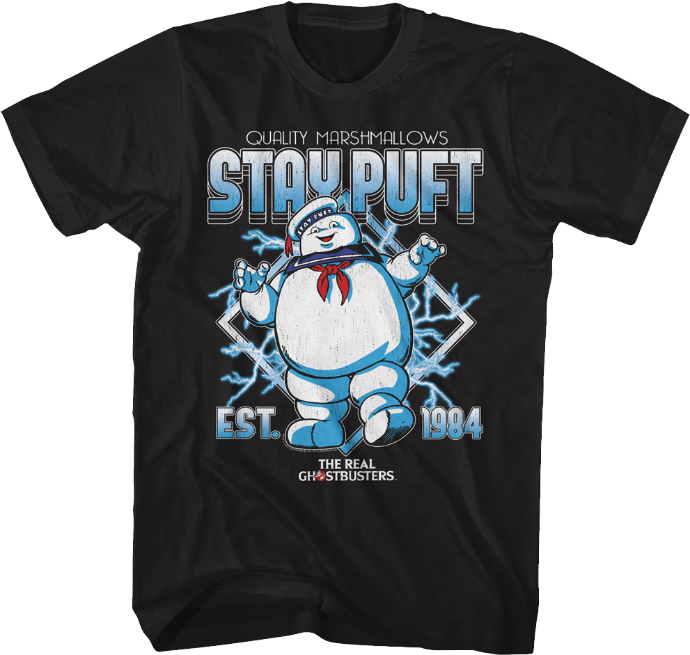 Stay Puft Est. 1984 Real Ghostbusters T-Shirt Hoodie, Sweatshirt | CiraTrend.com (Image 1)