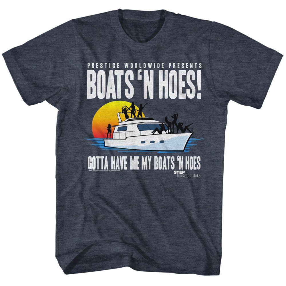 Step Brothers - Boat With Saucy Gals Boyfriend Tee Hoodie, Sweatshirt | CiraTrend.com (Image 2)