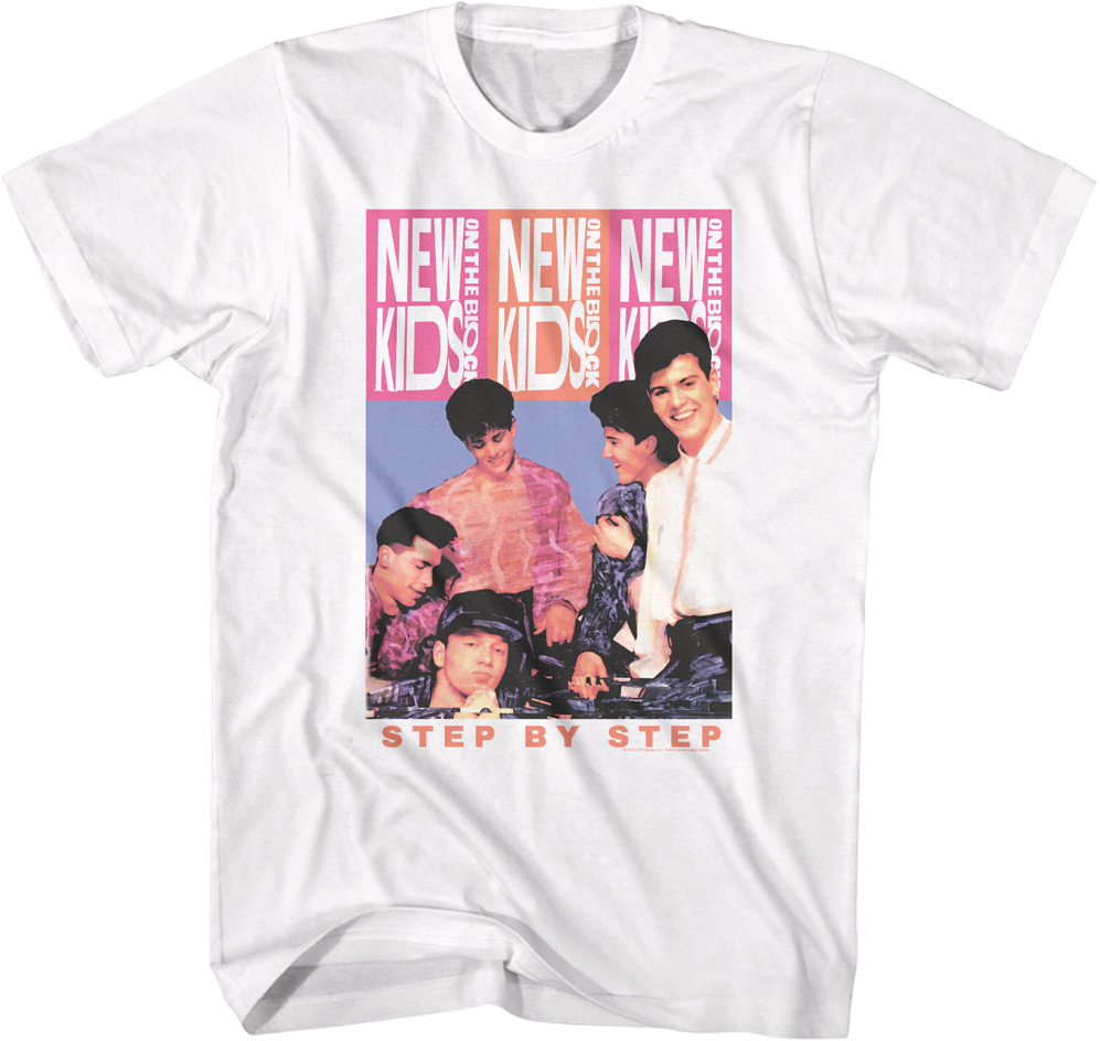 Step By Step New Kids On The Block T-Shirt Hoodie, Sweatshirt | CiraTrend.com (Image 1)