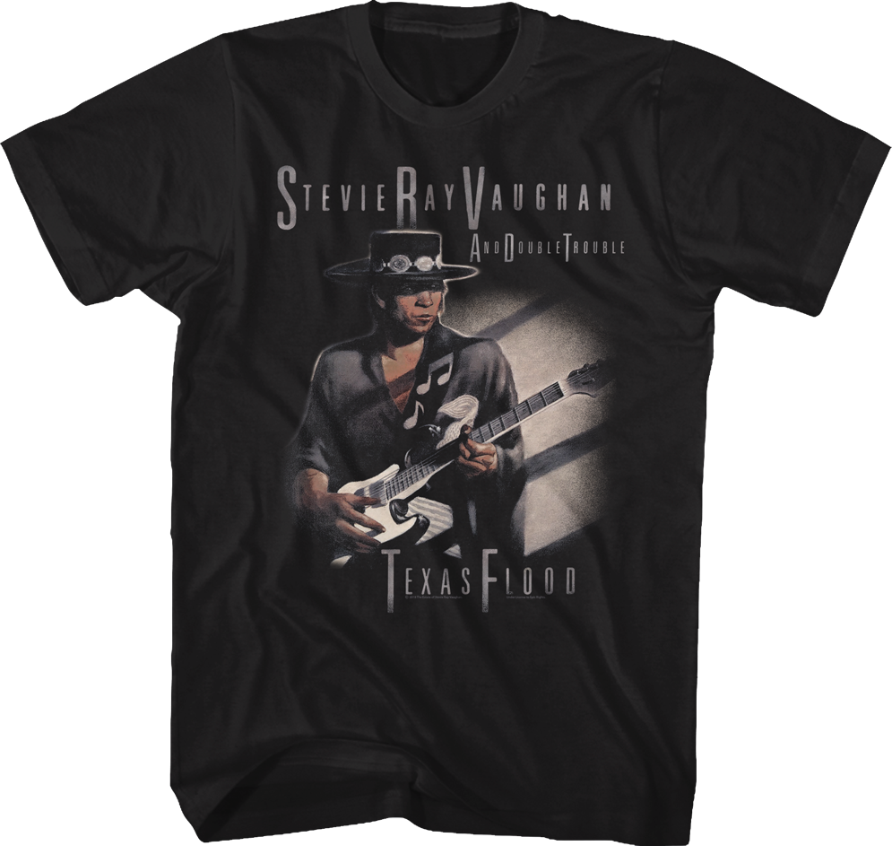 Stevie Ray Vaughan and Double Trouble Texas Flood T-Shirt Hoodie, Sweatshirt | CiraTrend.com (Image 1)