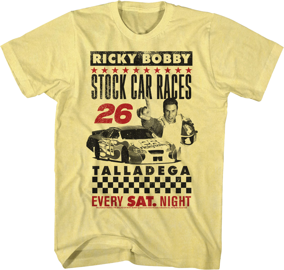 Stock Car Races Talladega Nights T-Shirt Hoodie, Sweatshirt | CiraTrend.com (Image 1)