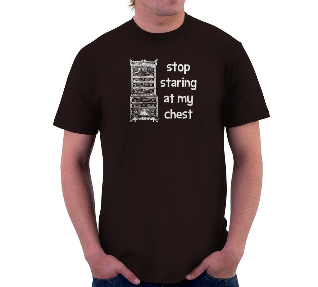 Stop Staring At My Chest T-Shirt Hoodie, Sweatshirt | CiraTrend.com (Image 3)