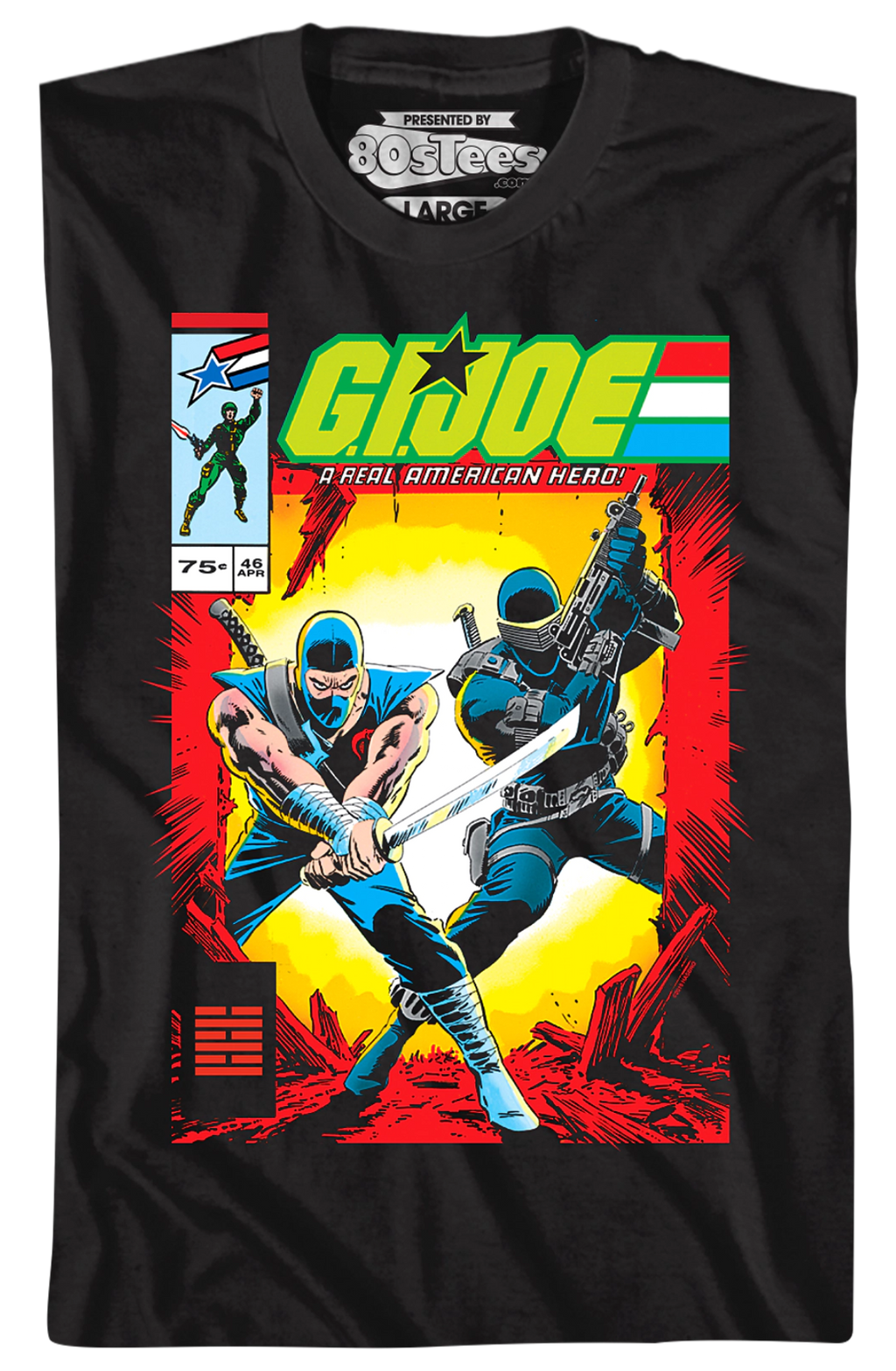 Storm Shadow And Snake Eyes Comic Book Cover GI Joe T-Shirt Hoodie, Sweatshirt | CiraTrend.com (Image 2)