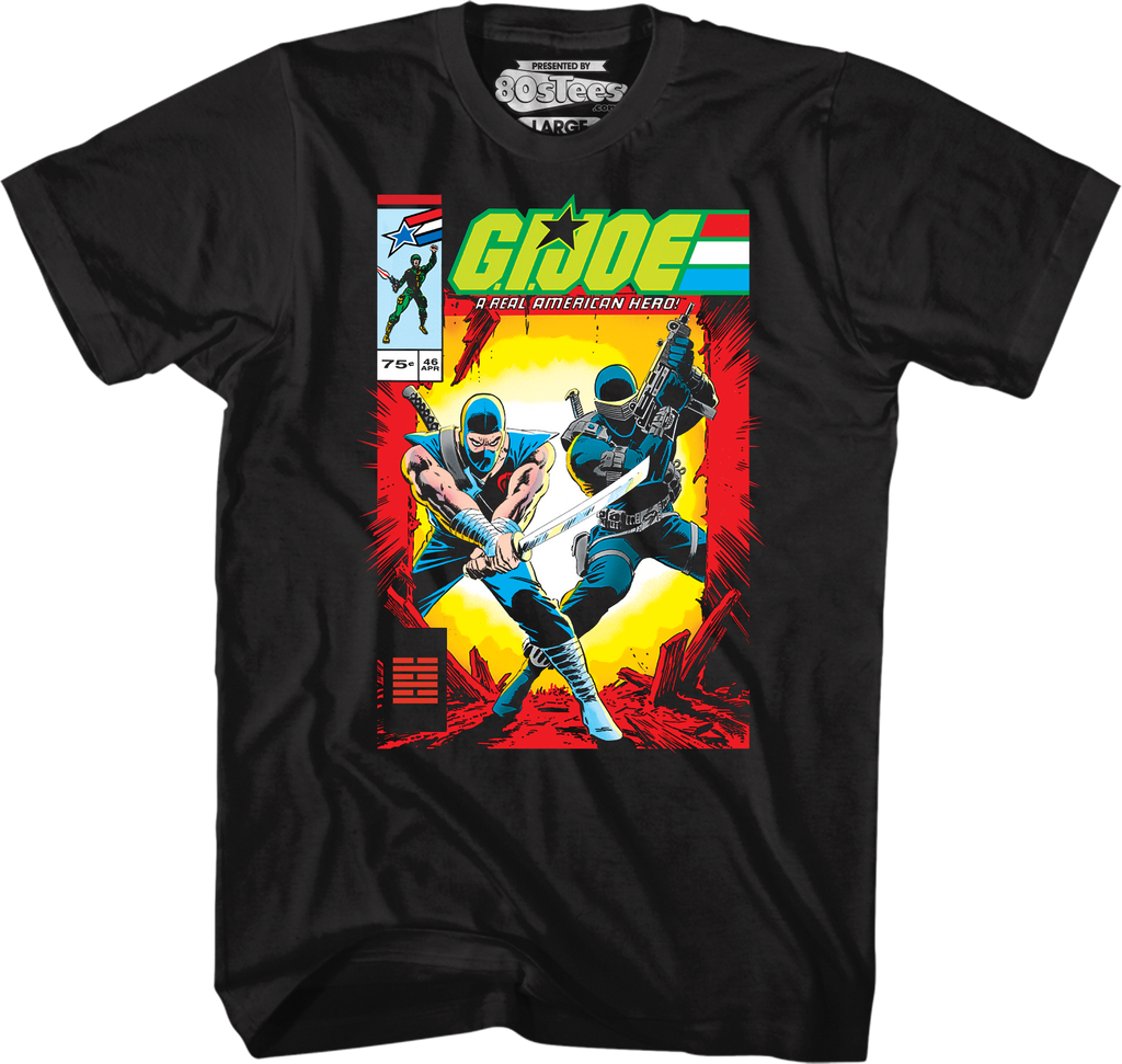 Storm Shadow And Snake Eyes Comic Book Cover GI Joe T-Shirt Hoodie, Sweatshirt | CiraTrend.com (Image 1)