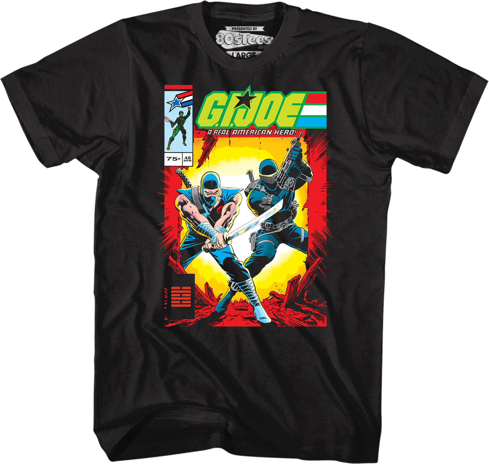 Storm Shadow And Snake Eyes Comic Book Cover GI Joe T-Shirt Hoodie, Sweatshirt | CiraTrend.com (Image 1)