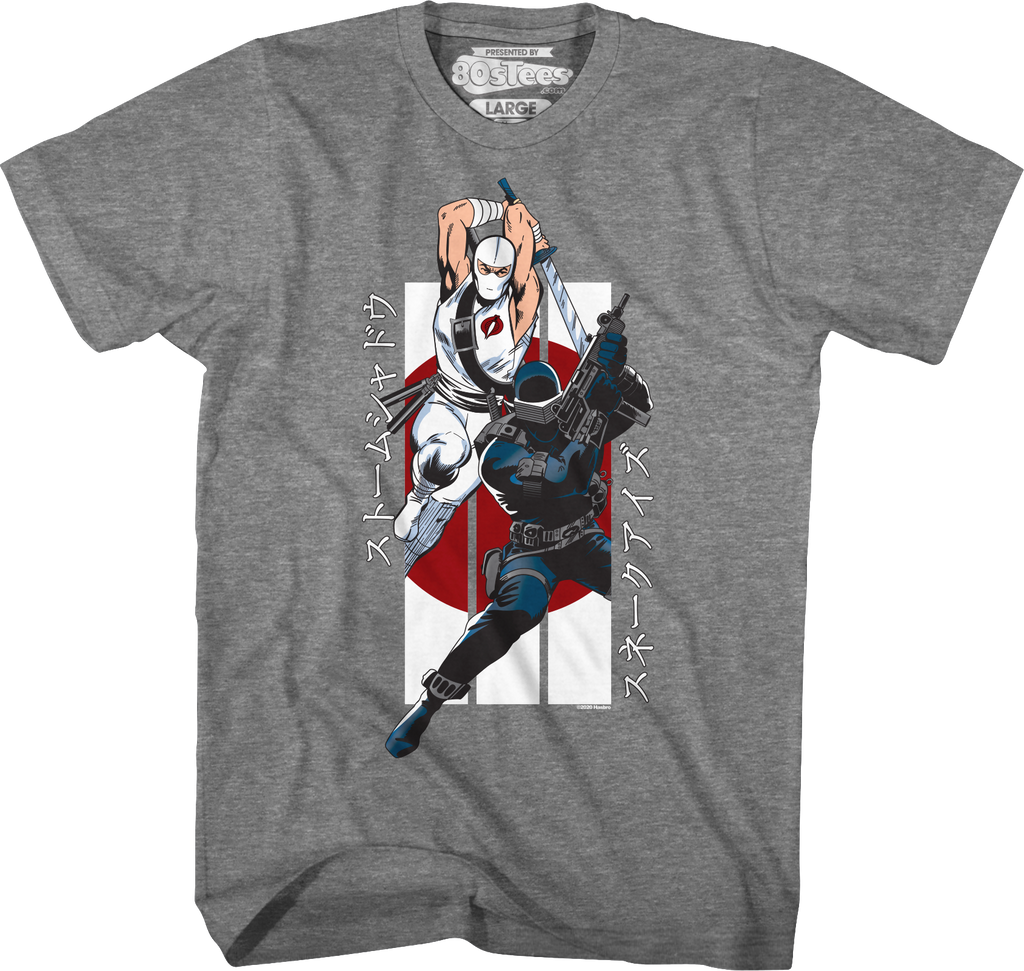 Storm Shadow And Snake Eyes GI Joe T-Shirt Hoodie, Sweatshirt | CiraTrend.com (Image 1)