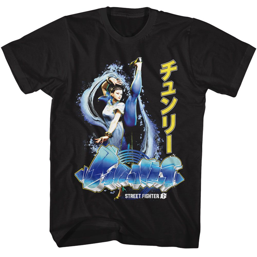 Street Fighter - Chun Li Graffiti Boyfriend Tee Hoodie, Sweatshirt | CiraTrend.com