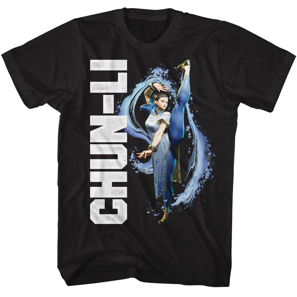 Street Fighter - Chun Li Splatter Kick T-Shirt Hoodie, Sweatshirt | CiraTrend.com