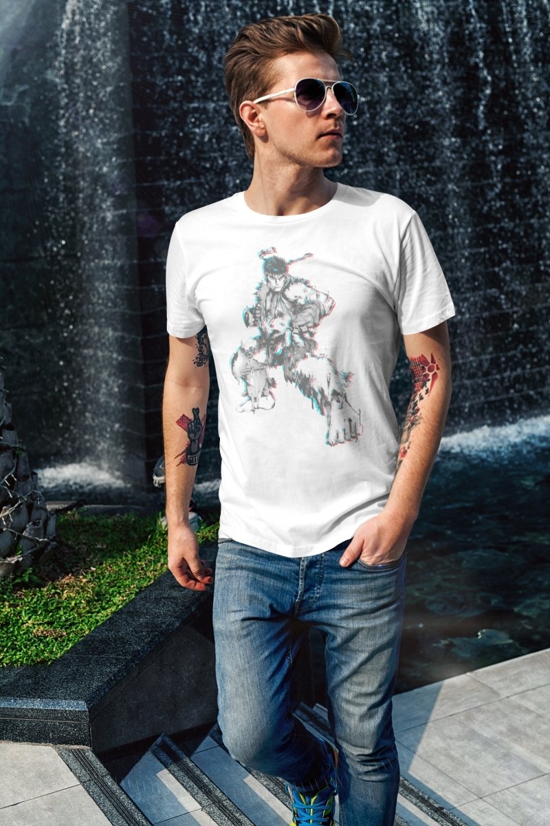 Street Fighter Glitch Fighter T-Shirt Hoodie, Sweatshirt | CiraTrend.com (Image 1)