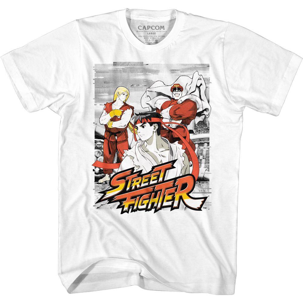 Street Fighter Grainy Background T-Shirt Hoodie, Sweatshirt | CiraTrend.com