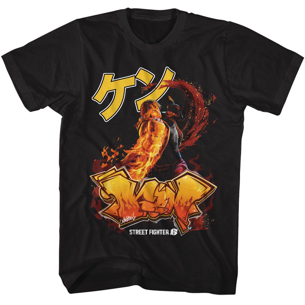 Street Fighter - Ken Graffiti T-Shirt Hoodie, Sweatshirt | CiraTrend.com