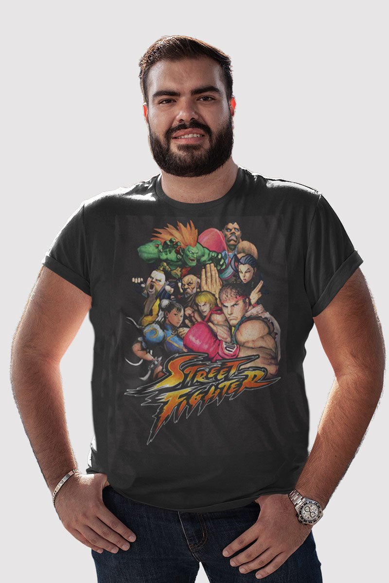 Street Fighter Stftr Big and Tall T-Shirt Hoodie, Sweatshirt | CiraTrend.com (Image 1)