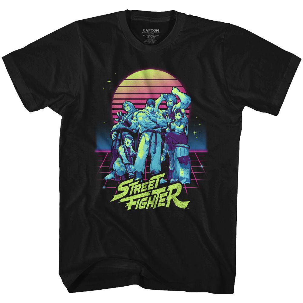 Street Fighter Synthwave Fighter T-Shirt Hoodie, Sweatshirt | CiraTrend.com