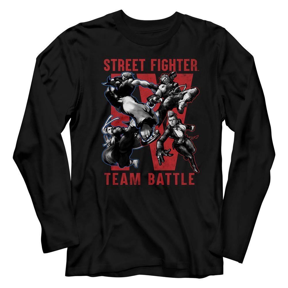 Street Fighter Team Battle Long Sleeve Boyfriend Tee Hoodie, Sweatshirt | CiraTrend.com