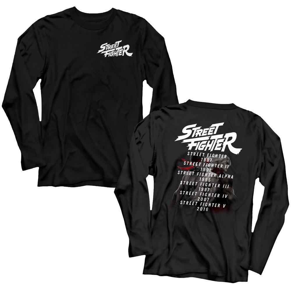 Street Fighter Versus Long Sleeve Boyfriend Tee Hoodie, Sweatshirt | CiraTrend.com