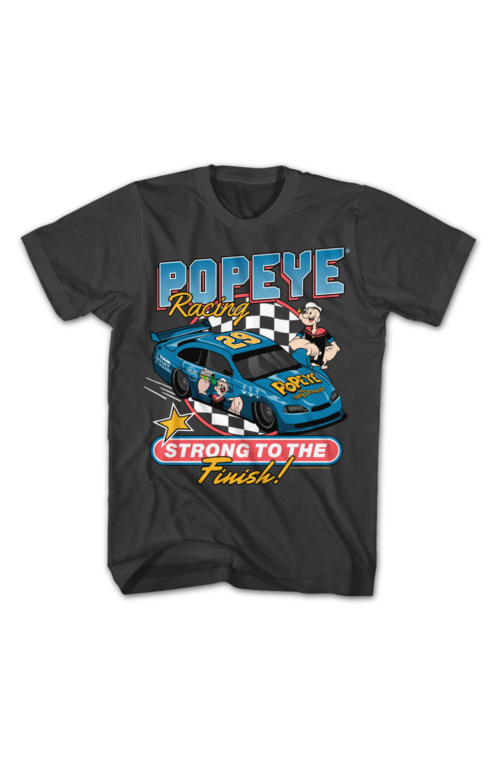 Strong To The Finish Racing Popeye T-Shirt Hoodie, Sweatshirt | CiraTrend.com (Image 2)