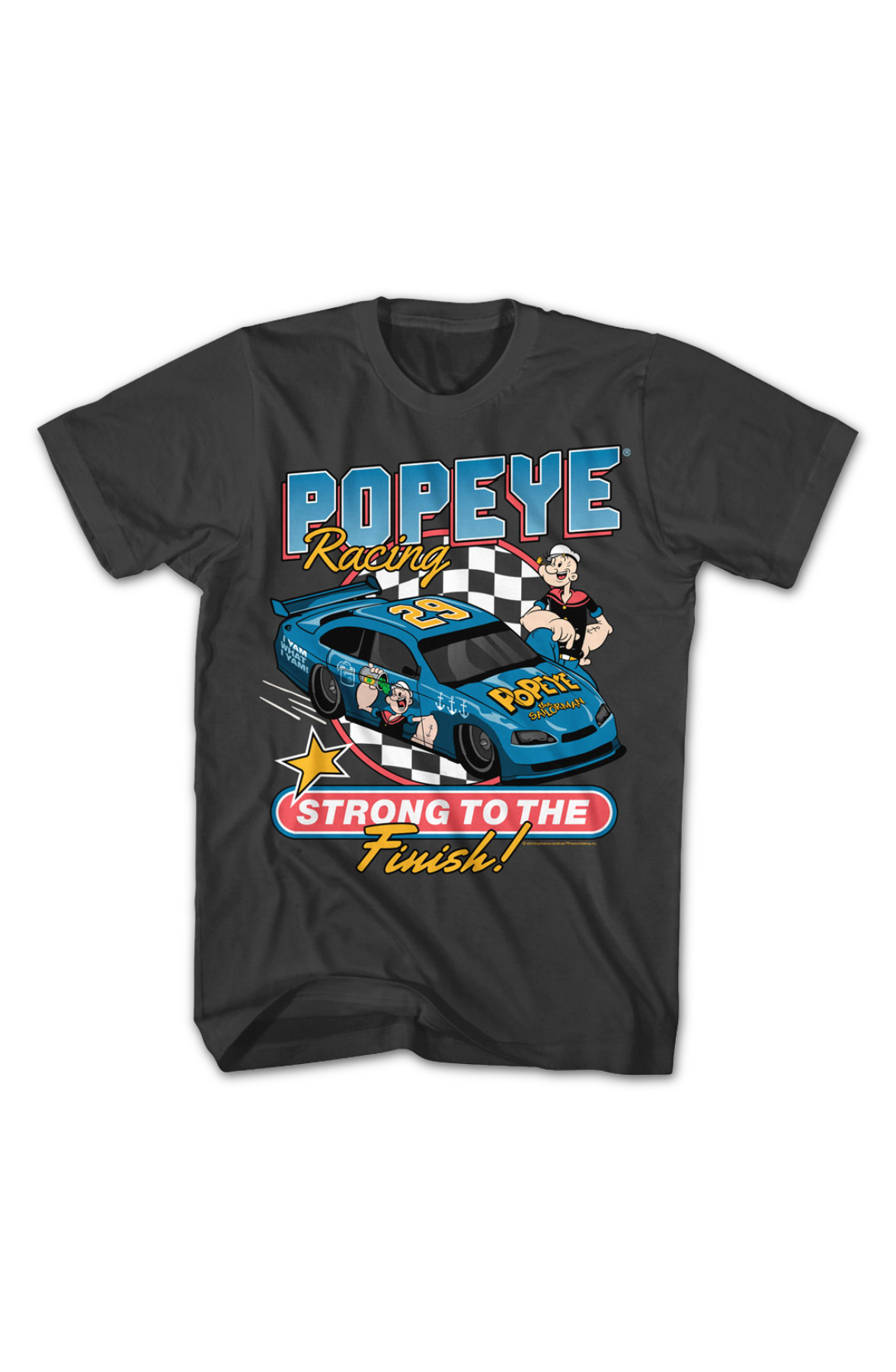 Strong To The Finish Racing Popeye T-Shirt Hoodie, Sweatshirt | CiraTrend.com (Image 2)