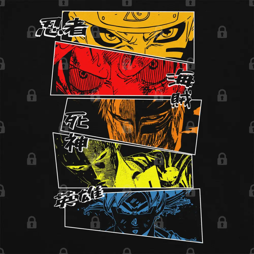 Strongest Anime Heroes T-Shirt Hoodie, Sweatshirt | CiraTrend.com (Image 1)