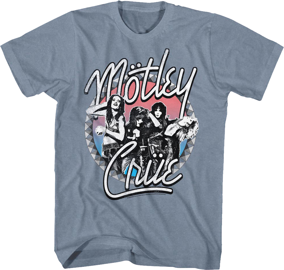 Studded Circle Photo Motley Crue T-Shirt Hoodie, Sweatshirt | CiraTrend.com (Image 1)