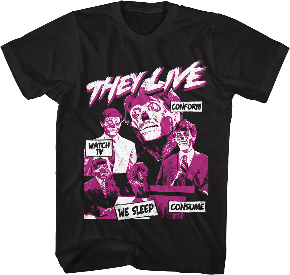 Subliminal Messages They Live T-Shirt Hoodie, Sweatshirt | CiraTrend.com (Image 1)