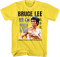 Vintage Yellow Defeat Is A State Of Mind Bruce Lee T-Shirt Hoodie, Sweatshirt | CiraTrend.com (Image 1)