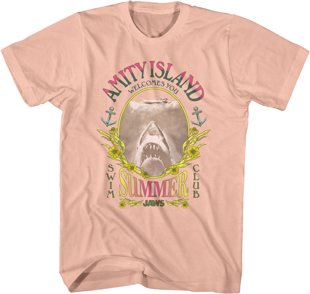 Summer Swim Club Jaws T-Shirt Hoodie, Sweatshirt | CiraTrend.com (Image 1)