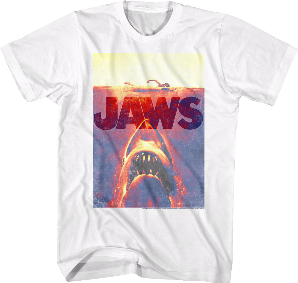 Sunburned Poster Jaws T-Shirt Hoodie, Sweatshirt | CiraTrend.com (Image 1)