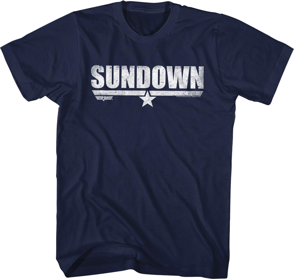Distressed Sundown Top Gun T-Shirt Hoodie, Sweatshirt | CiraTrend.com (Image 1)