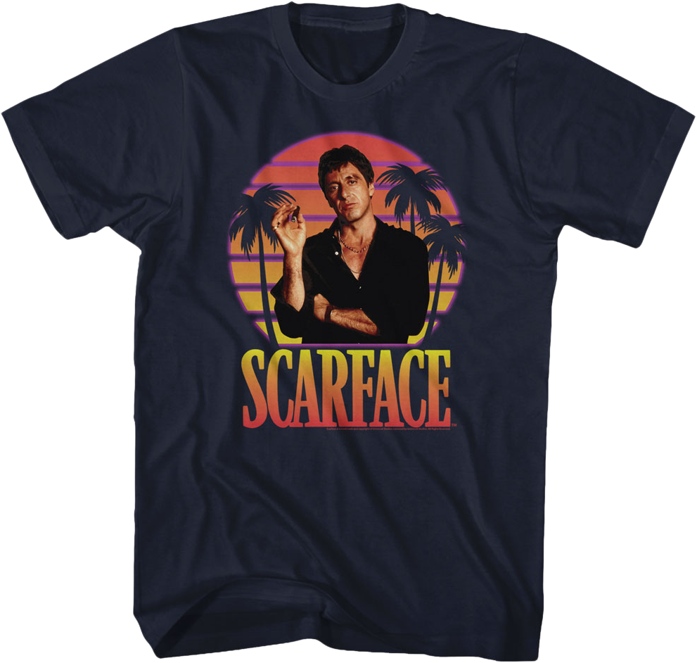 Sunset Scarface T-Shirt Hoodie, Sweatshirt | CiraTrend.com (Image 1)