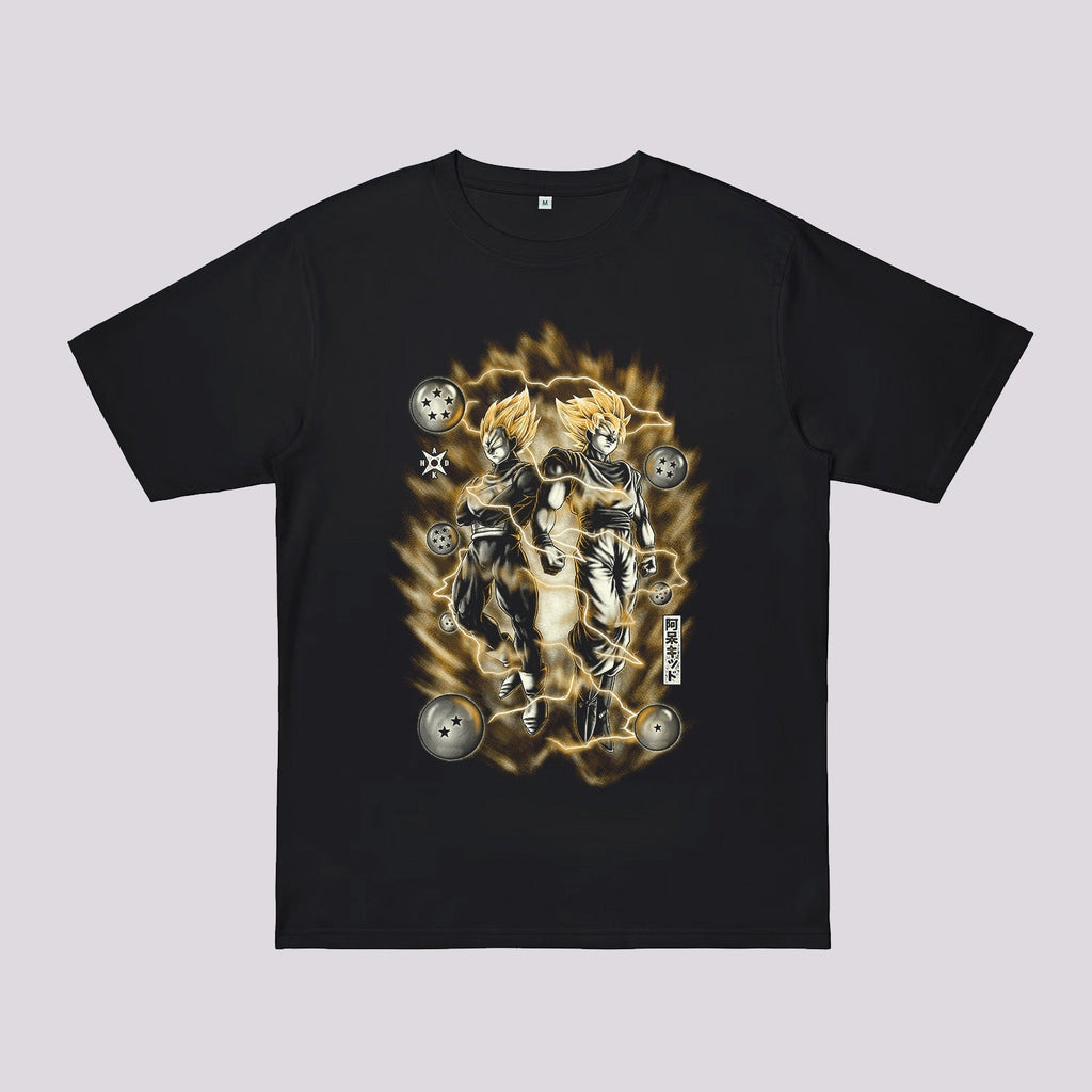 Super Saiyan Duo Oversized T-Shirt Hoodie, Sweatshirt | CiraTrend.com (Image 2)