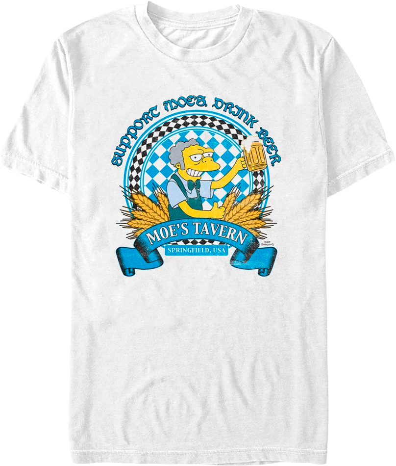 Support Moe's Tavern The Simpsons T-Shirt Hoodie, Sweatshirt | CiraTrend.com (Image 1)