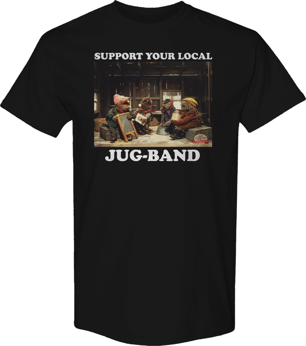 Support Your Local Jug-Band Emmet Otter T-Shirt Hoodie, Sweatshirt | CiraTrend.com (Image 1)
