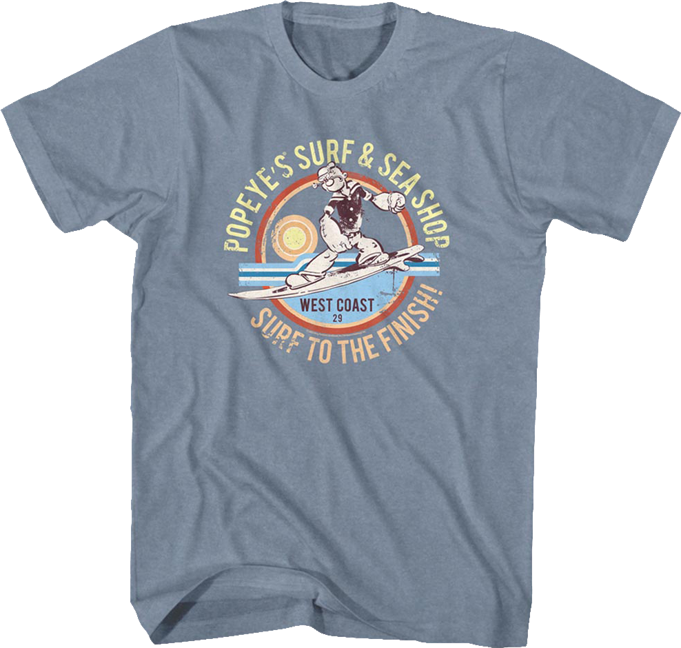 Surf & Sea Shop Popeye T-Shirt Hoodie, Sweatshirt | CiraTrend.com (Image 1)