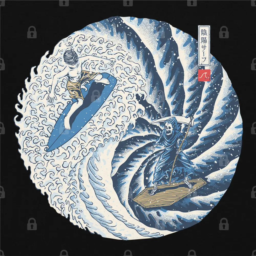 Surf Yin Yang T-Shirt Hoodie, Sweatshirt | CiraTrend.com (Image 1)