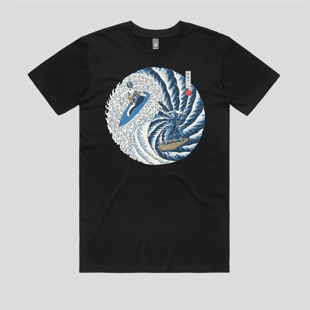 Surf Yin Yang T-Shirt Hoodie, Sweatshirt | CiraTrend.com (Image 2)