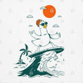 Surf Bird T-Shirt Hoodie, Sweatshirt | CiraTrend.com (Image 1)