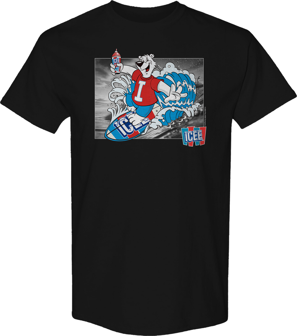 Surfing Polar Bear ICEE T-Shirt Hoodie, Sweatshirt | CiraTrend.com (Image 1)