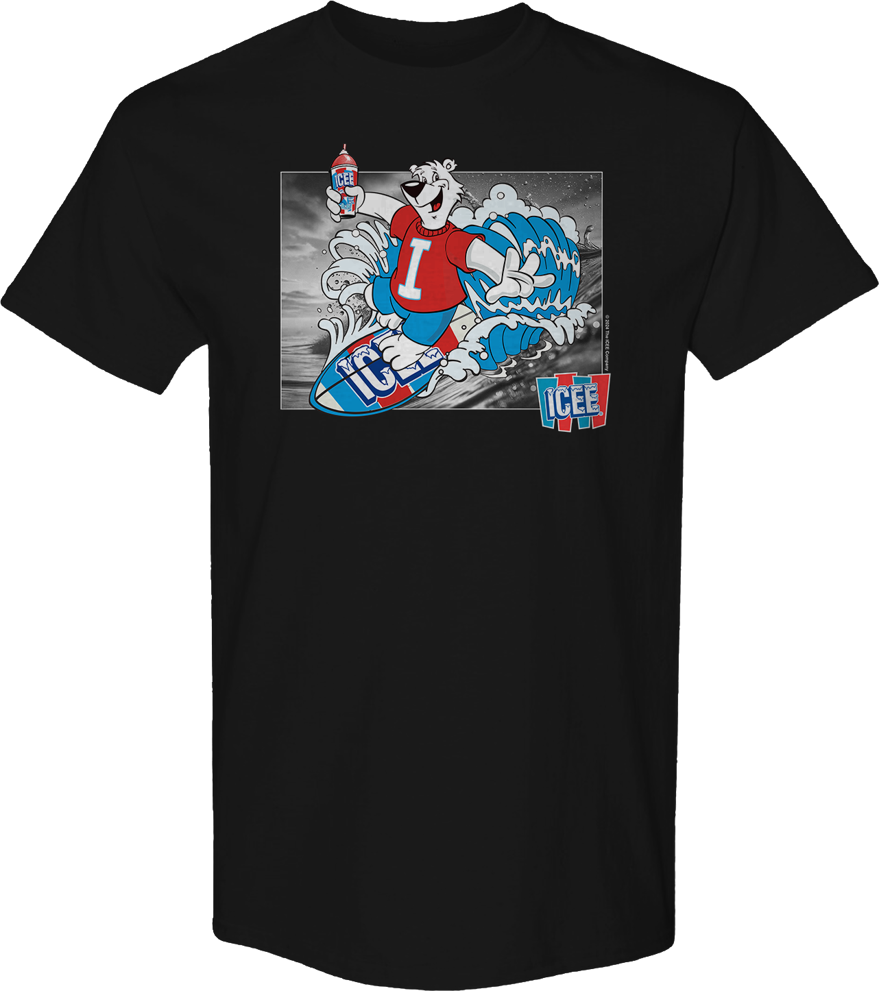 Surfing Polar Bear ICEE T-Shirt Hoodie, Sweatshirt | CiraTrend.com (Image 1)