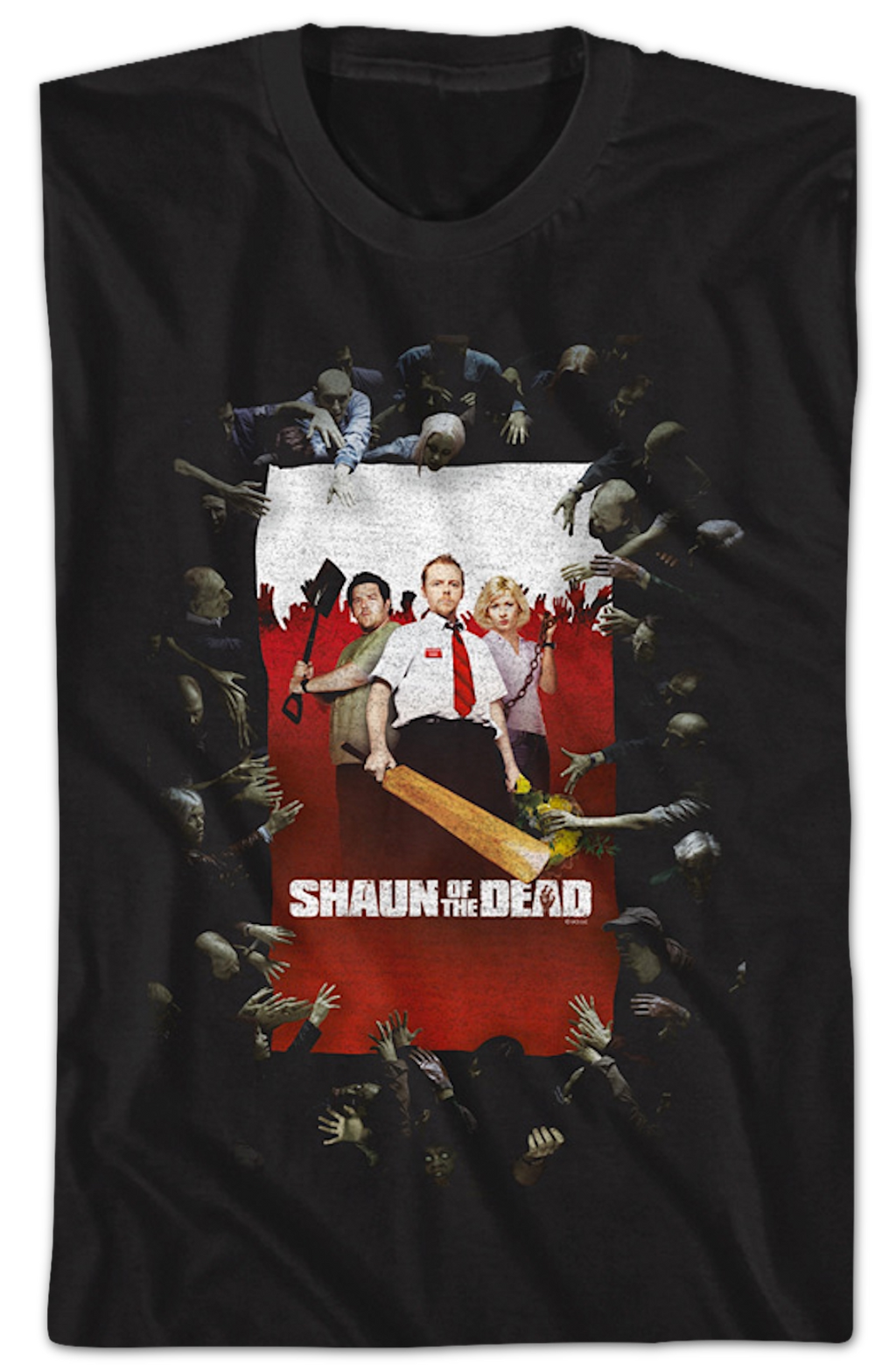Surrounded Poster Shaun of the Dead T-Shirt Hoodie, Sweatshirt | CiraTrend.com (Image 2)