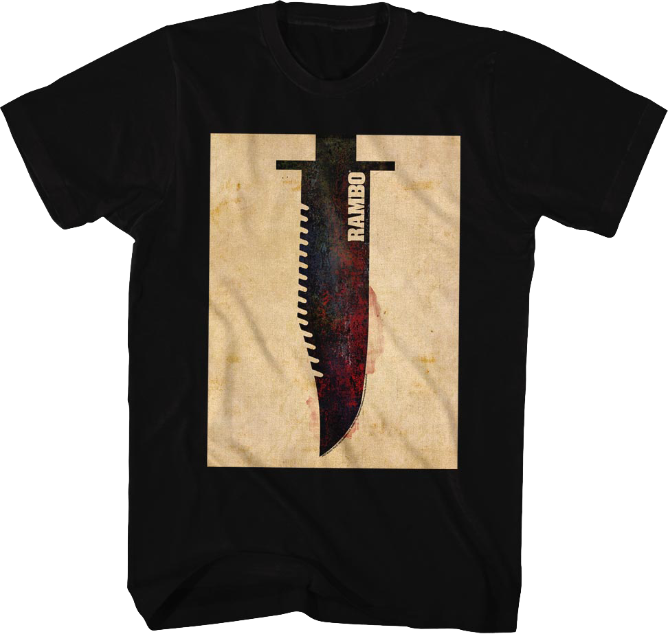 Survival Knife Rambo T-Shirt Hoodie, Sweatshirt | CiraTrend.com (Image 1)