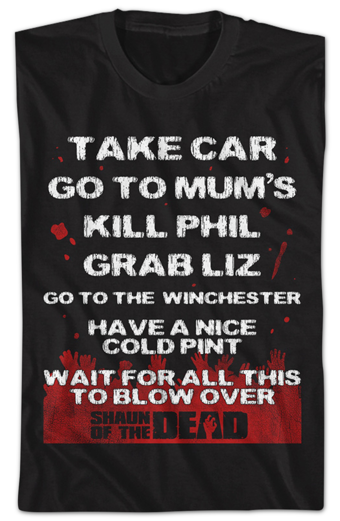Survival Plan Shaun Of The Dead T-Shirt Hoodie, Sweatshirt | CiraTrend.com (Image 2)