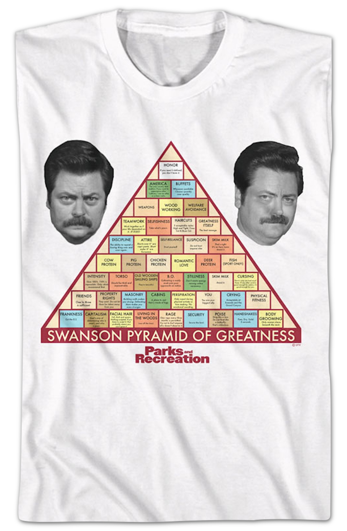 Swanson Pyramid of Greatness Parks and Recreation T-Shirt Hoodie, Sweatshirt | CiraTrend.com (Image 2)