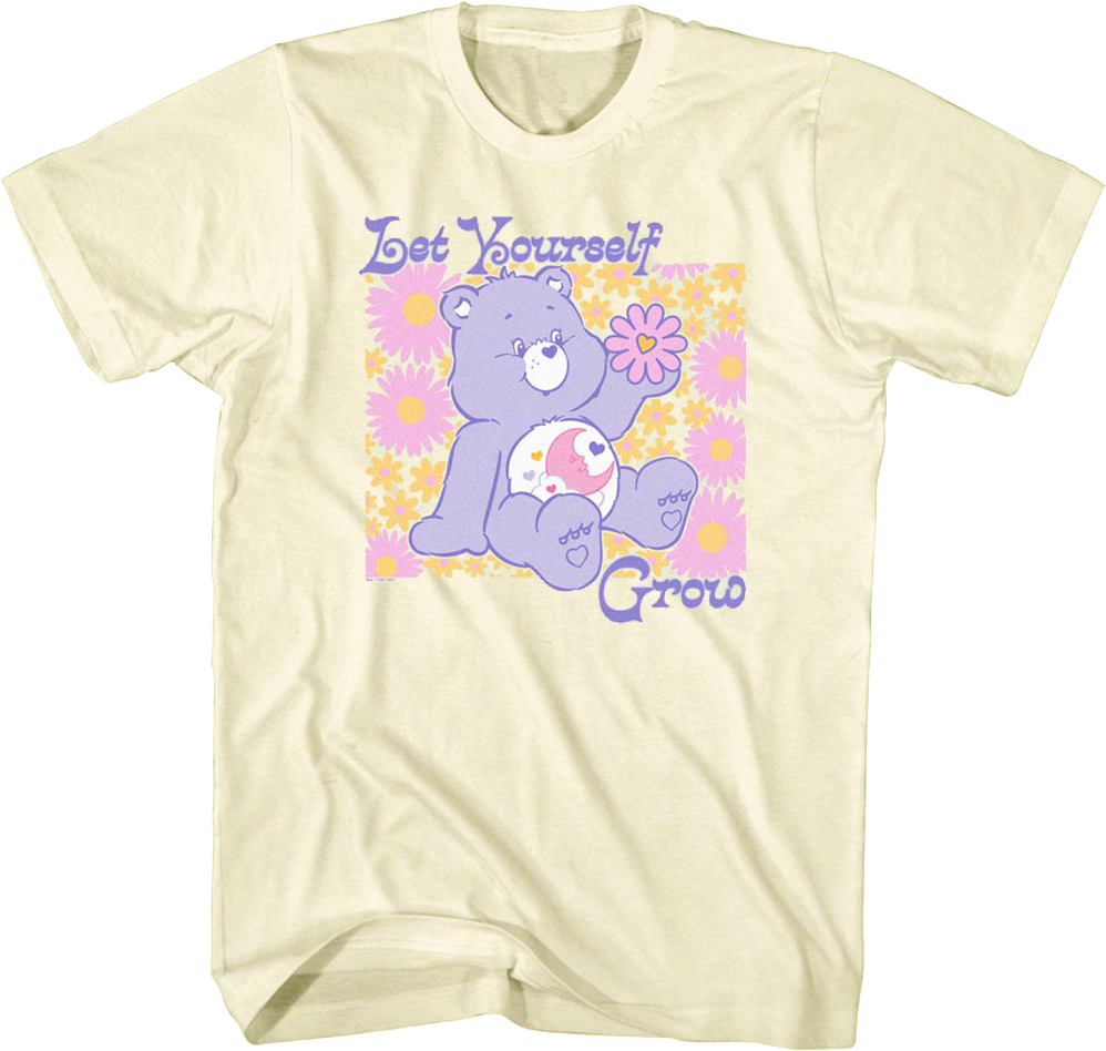 Sweet Dreams Bear Let Yourself Grow Care Bears T-Shirt Hoodie, Sweatshirt | CiraTrend.com (Image 1)